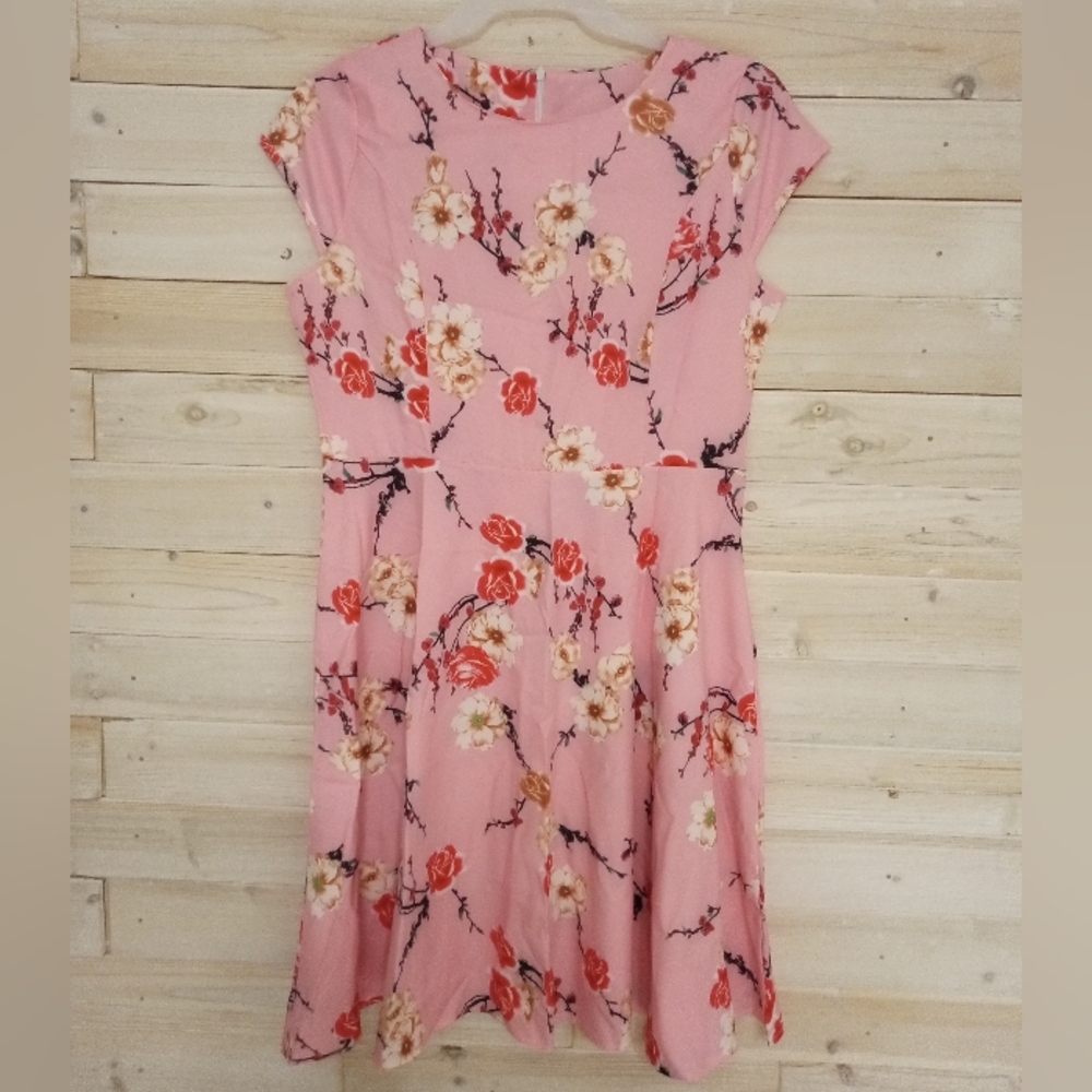 🔥 🔥 Vintage floral Satin midi dress